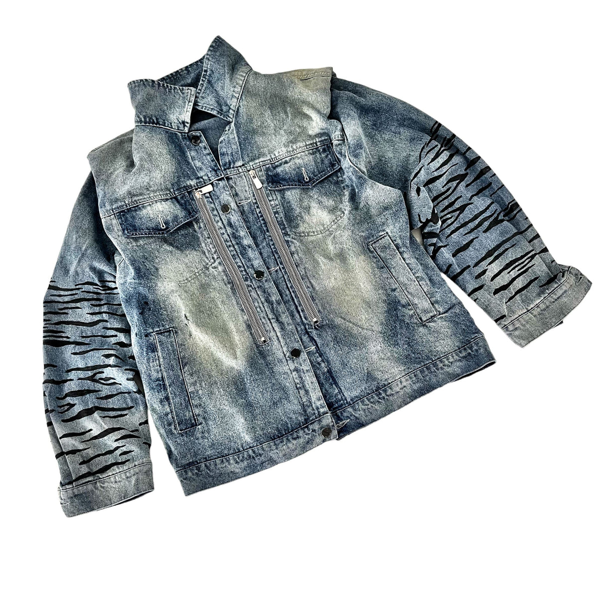 'Beyond Zebra' Denim Jacket from Wren + Glory