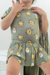 EXCLUSIVE PEEPIN' IT REAL DREAM BODYSUIT DRESS from DREAM BIG LITTLE CO