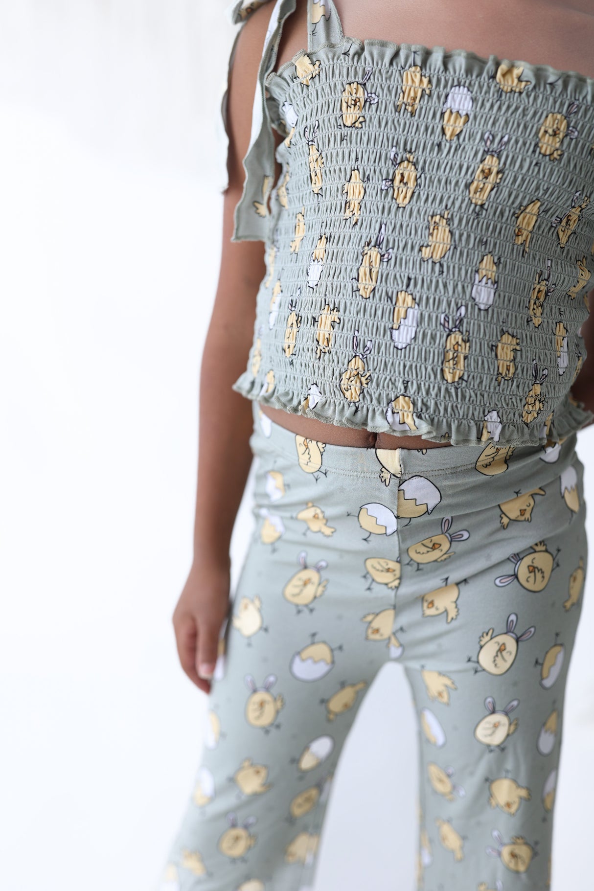 EXCLUSIVE PEEPIN' IT REAL DREAM SMOCKED FLARE SET from DREAM BIG LITTLE CO