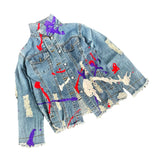 'Splatter World' Denim Jacket from Wren + Glory