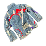 'Splatter World' Denim Jacket from Wren + Glory
