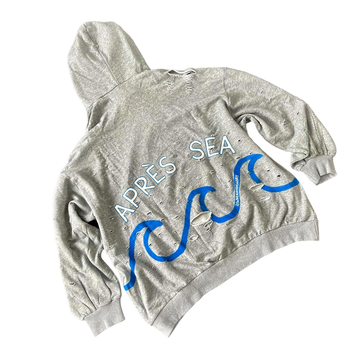 'Apres Sea' Painted Hoodie from Wren + Glory