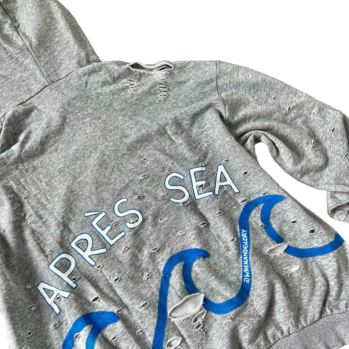 'Apres Sea' Painted Hoodie from Wren + Glory