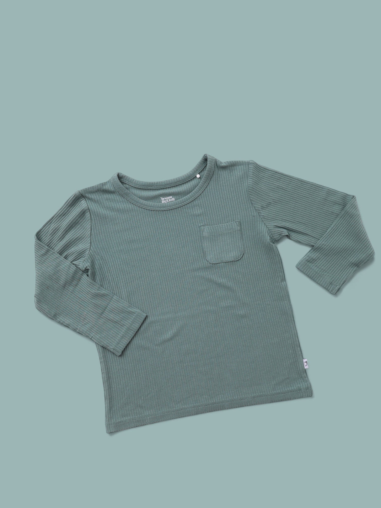 SAGE RIB DREAM POCKET TEE from DREAM BIG LITTLE CO
