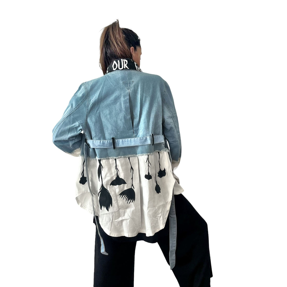 'Our Flower Power' Denim Jacket from Wren + Glory