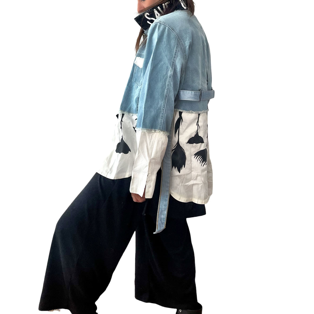 'Our Flower Power' Denim Jacket from Wren + Glory