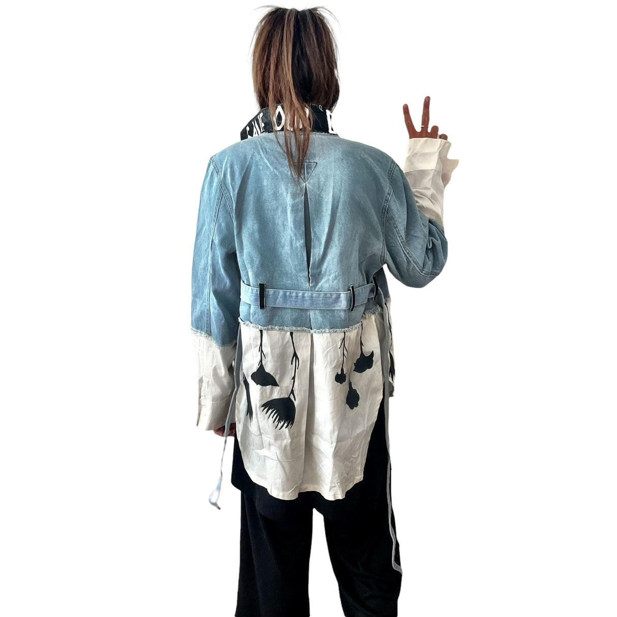 'Our Flower Power' Denim Jacket from Wren + Glory