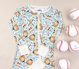 BASEBALL SMILEY DREAM ROMPER from DREAM BIG LITTLE CO