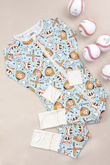 BASEBALL SMILEY DREAM ROMPER from DREAM BIG LITTLE CO