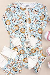 BASEBALL SMILEY DREAM ROMPER from DREAM BIG LITTLE CO
