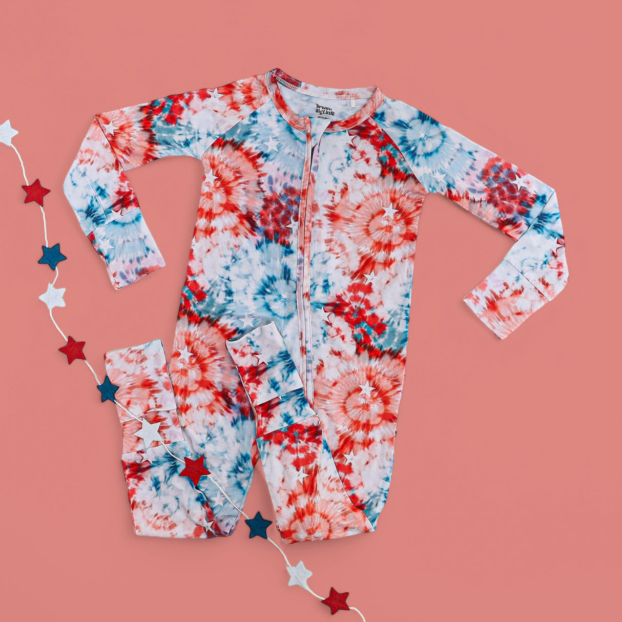 STARRY TIE DYE DREAM ROMPER from DREAM BIG LITTLE CO