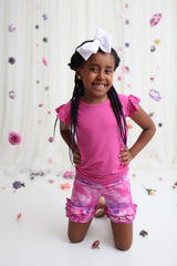 CANDY CLOUDS DREAM RUFFLE SHORTS from DREAM BIG LITTLE CO