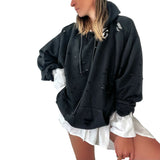 'Queen' Painted Hoodie from Wren + Glory