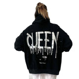 'Queen' Painted Hoodie from Wren + Glory