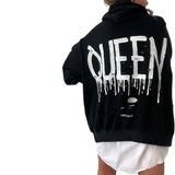 'Queen' Painted Hoodie from Wren + Glory