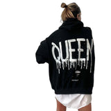 'Queen' Painted Hoodie from Wren + Glory