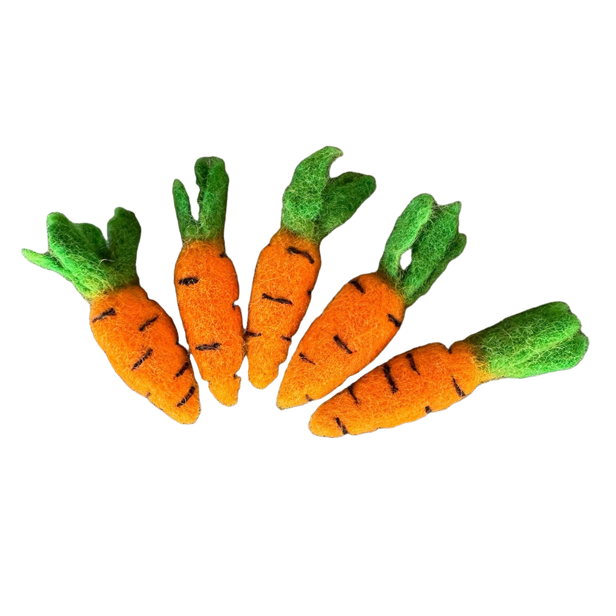 FELTED CAT TOY CARROTS from ReNewedPet