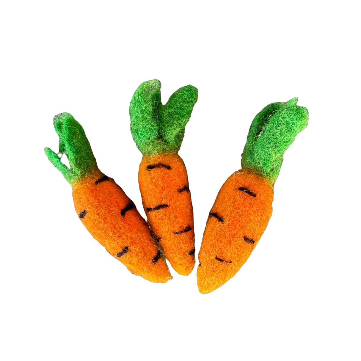 FELTED CAT TOY CARROTS from ReNewedPet