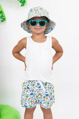 EXCLUSIVE SURF-O-SAURUS DREAM SWIM TRUNKS from DREAM BIG LITTLE CO
