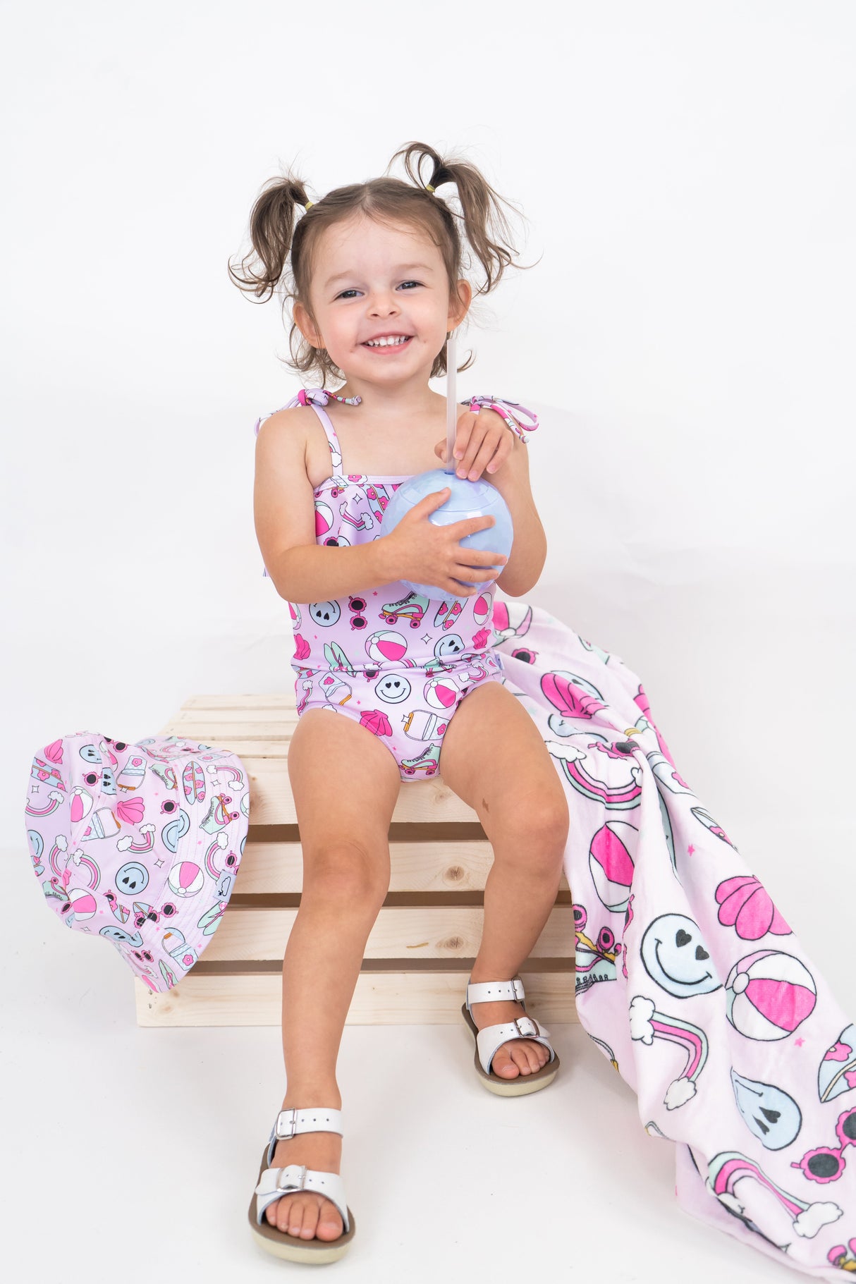 EXCLUSIVE BEACHIN’ IT WITH BRYNNLEIGH DREAM SPAGHETTI ONE PIECE SWIM SUIT from DREAM BIG LITTLE CO