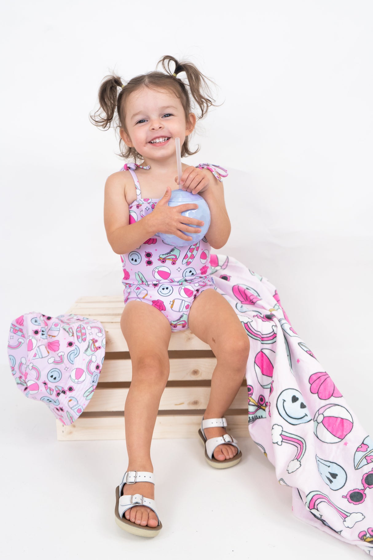 EXCLUSIVE BEACHIN’ IT WITH BRYNNLEIGH DREAM SPAGHETTI ONE PIECE SWIM SUIT from DREAM BIG LITTLE CO