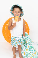EXCLUSIVE CHECKED OUT FOR SUMMER DREAM SWIM TRUNKS from DREAM BIG LITTLE CO