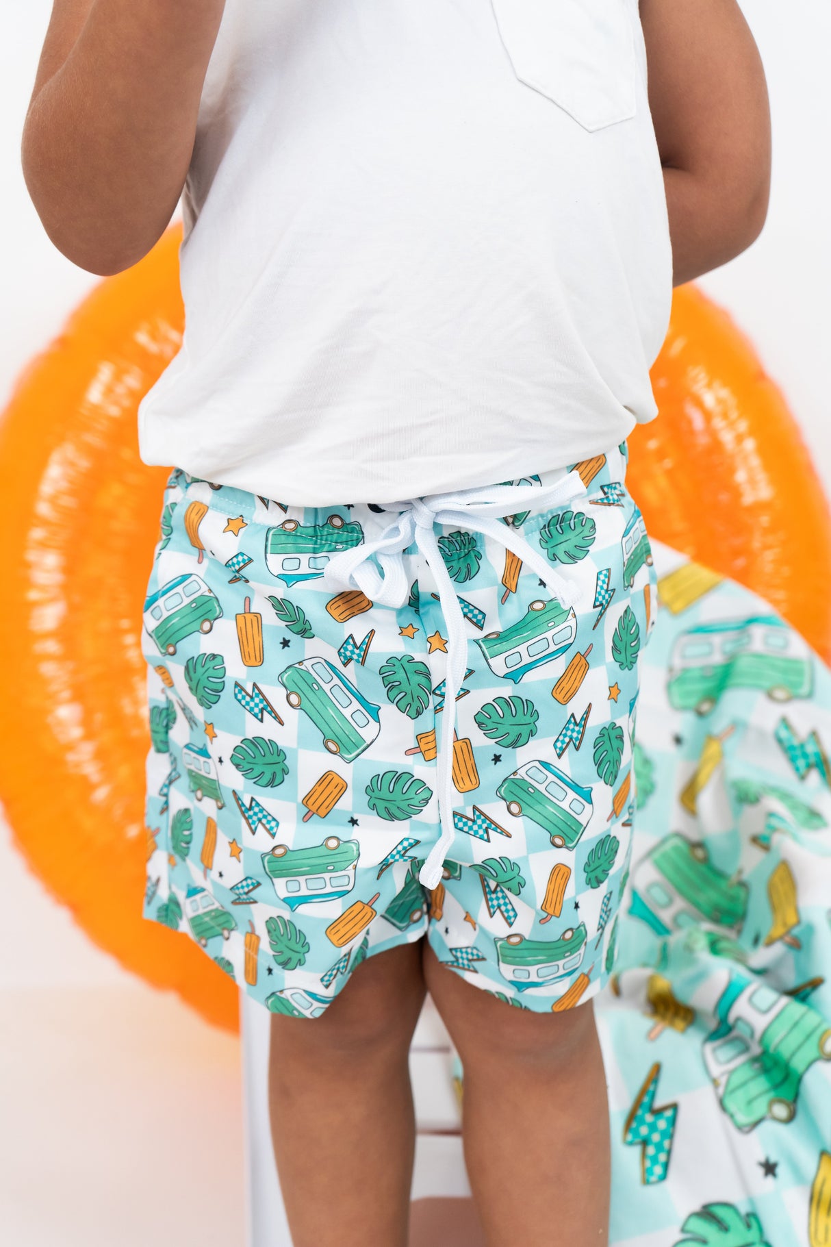 EXCLUSIVE CHECKED OUT FOR SUMMER DREAM SWIM TRUNKS from DREAM BIG LITTLE CO