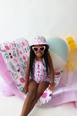 EXCLUSIVE BEACHIN’ IT WITH BRYNNLEIGH DREAM SPAGHETTI ONE PIECE SWIM SUIT from DREAM BIG LITTLE CO