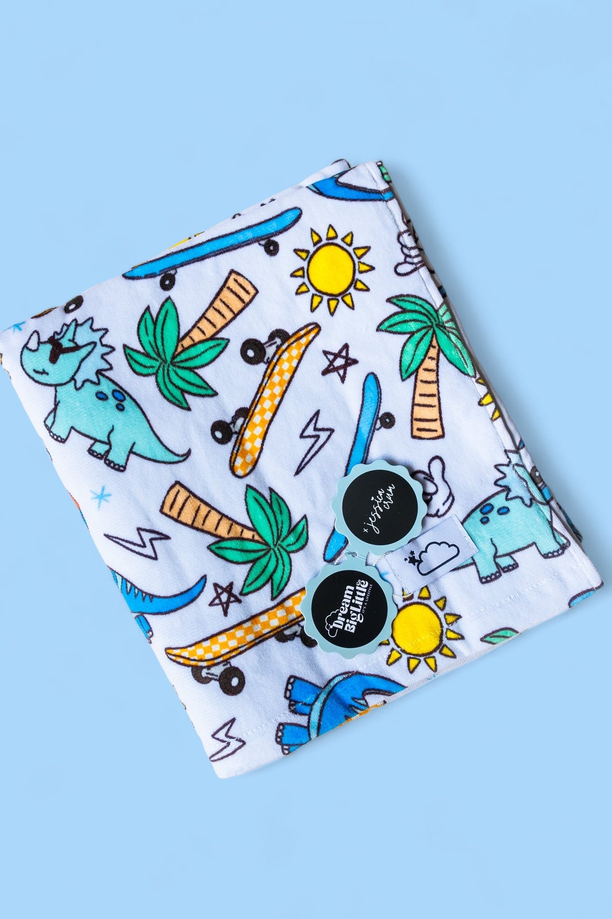 EXCLUSIVE SURF-O-SAURUS DREAM TOWEL from DREAM BIG LITTLE CO