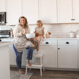 Delilah Floral Apron - fits sizes youth small through adult 2XL from BapronBaby