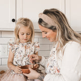 Delilah Floral Apron - fits sizes youth small through adult 2XL from BapronBaby