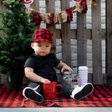 Red Buffalo Plaid Splash Mat - A Waterproof Catch-All for Highchair Spills and More! SALE from BapronBaby