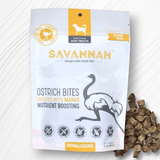 Ostrich Bites with Mango (3oz): The Tropical, Nutrient-Rich Treat for Dogs from Savannah Pet Food