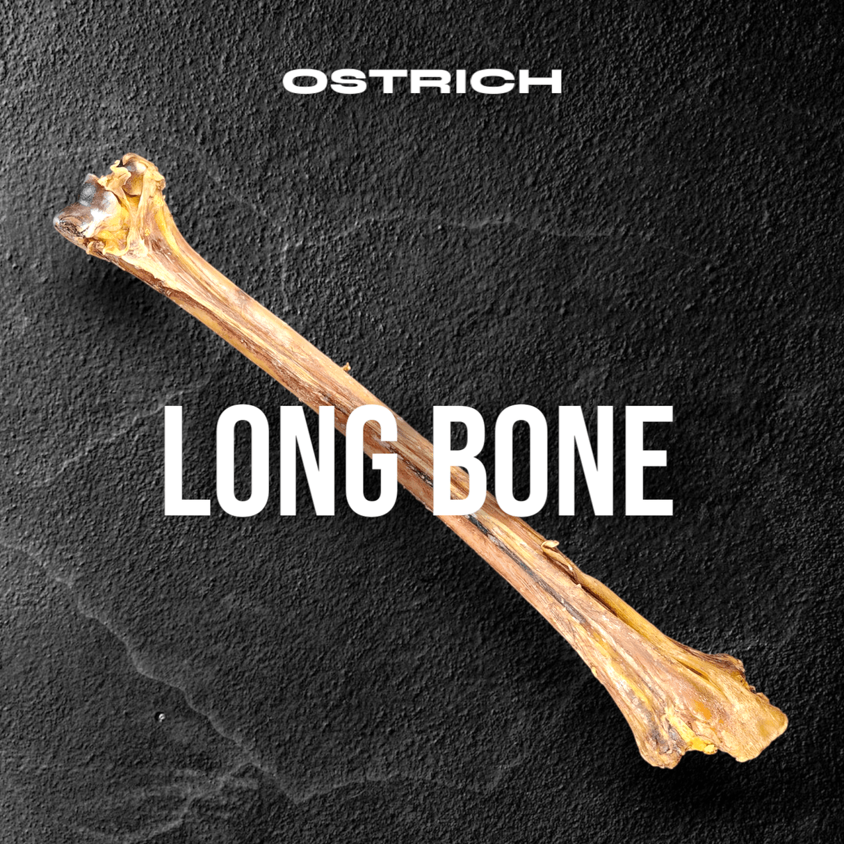 Ostrich Long Bone (19" x 3.5"): The Ultimate Challenge for Medium, Large & Extra-Large Dogs from Savannah Pet Food