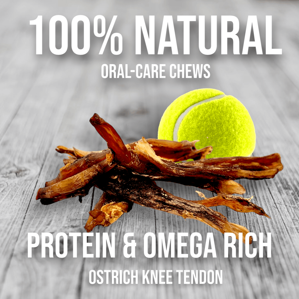 Savannah Chewy Ostrich Tendon Mix (3oz): The Protein-Packed, Hypoallergenic Chew for All Dogs from Savannah Pet Food
