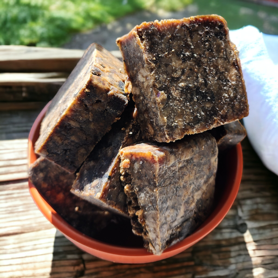 African Black Soap from sunflowersoulapothecary.com