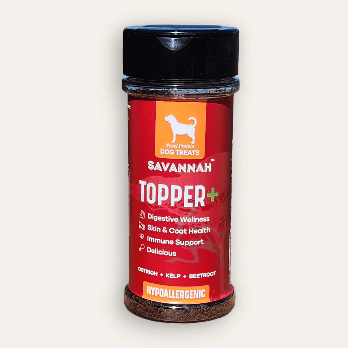 Topper Plus: Ostrich & Beetroot (3oz) – The Flavorful, Gut-Healthy Superfood Boost for Your Dog's Kibble from Savannah Pet Food