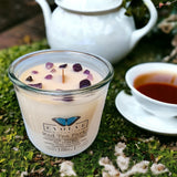 Rocks Candle - Mad Tea Party (Wood Wick Lepidolite Gemstone Soy Candle) from Evolve Botanica