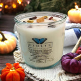 Rocks Candle - Harvest Moon (Wood Wick Mookite Gemstone Soy Candle) from Evolve Botanica