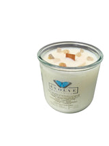 Rocks Candle - Gingersnapped (Wood Wick Gold Rutilated Quartz Gemstone Soy Candle) from Evolve Botanica