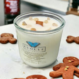 Rocks Candle - Gingersnapped (Wood Wick Gold Rutilated Quartz Gemstone Soy Candle) from Evolve Botanica
