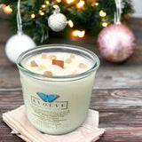 Rocks Candle - Gingersnapped (Wood Wick Gold Rutilated Quartz Gemstone Soy Candle) from Evolve Botanica