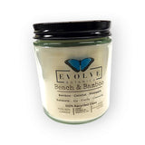 Classic 9oz Jam Jar Crystal Soy Candle - Beach & Bamboo (Sunstone) from Evolve Botanica