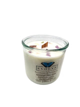Rocks Candle - Rainbows & Unicorns (Wood Wick Rainbow Fluorite Gemstone Soy Candle) from Evolve Botanica
