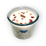 Rocks Candle - It Girl (Wood Wick Sunstone & Red Jasper Gemstone Soy Candle) from Evolve Botanica