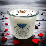 Rocks Candle - Pomegranate Noir (Wood Wick Garnet Gemstone Soy Candle) from Evolve Botanica