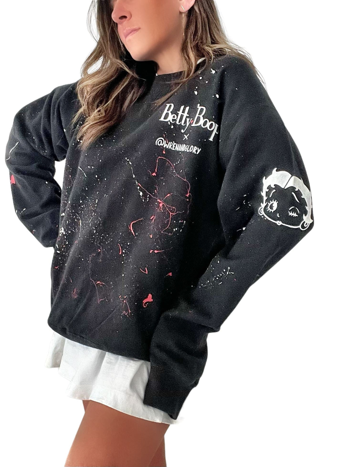 'Betty Boop x W+G' Crewneck from Wren + Glory