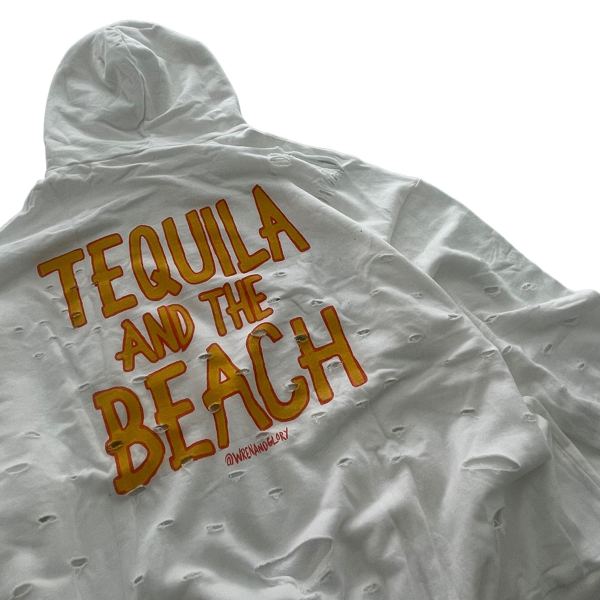 'Tequila and the Beach' Painted Hoodie from Wren + Glory