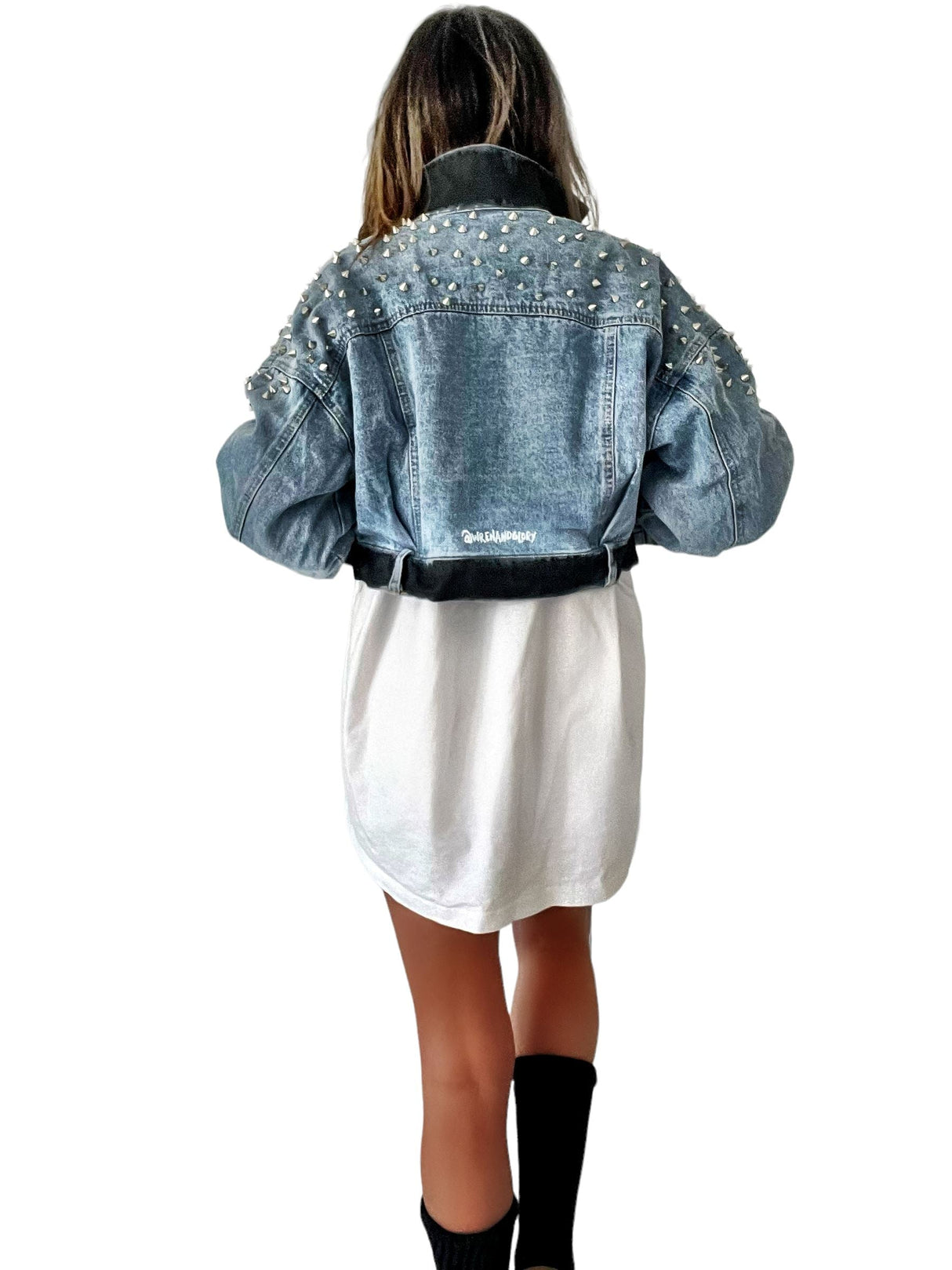 'Spiked and Beyond' Denim Jacket from Wren + Glory