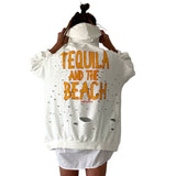 'Tequila and the Beach' Painted Hoodie from Wren + Glory
